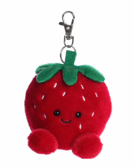 Aardbei sleutelhanger knuffeltje 10 cm - Palm Pals - CuteStuff.nl