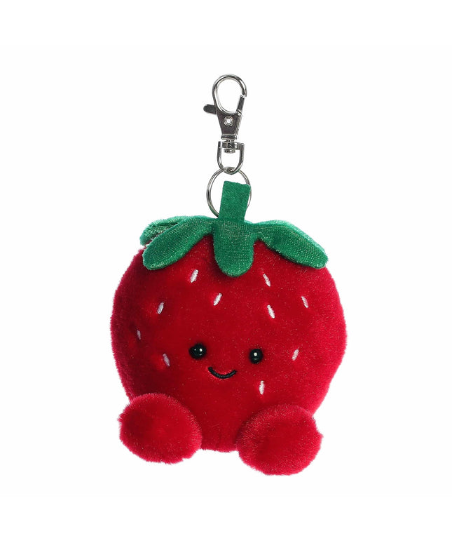 Aardbei sleutelhanger knuffeltje 10 cm - Palm Pals - CuteStuff.nl