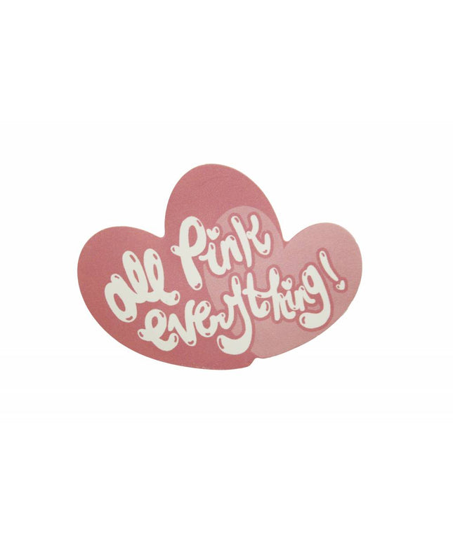 All Pink Everything sticker - Frilly Pops - CuteStuff.nl