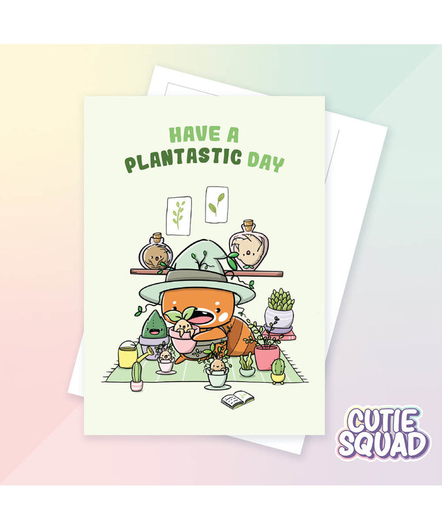 Ansichtkaart Have a plantastic day - CutieSquad - CuteStuff.nl