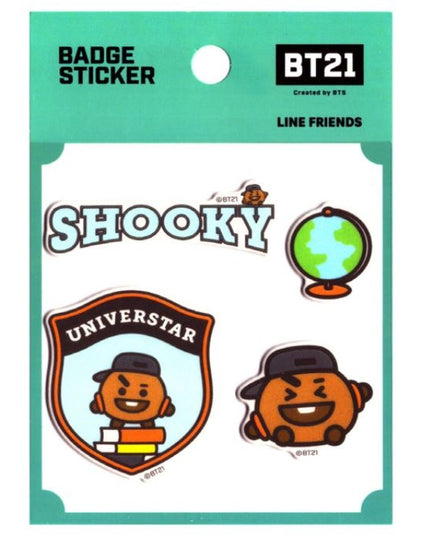 BT21 - Badge Sticker SHOOKY - BTS - CuteStuff.nl