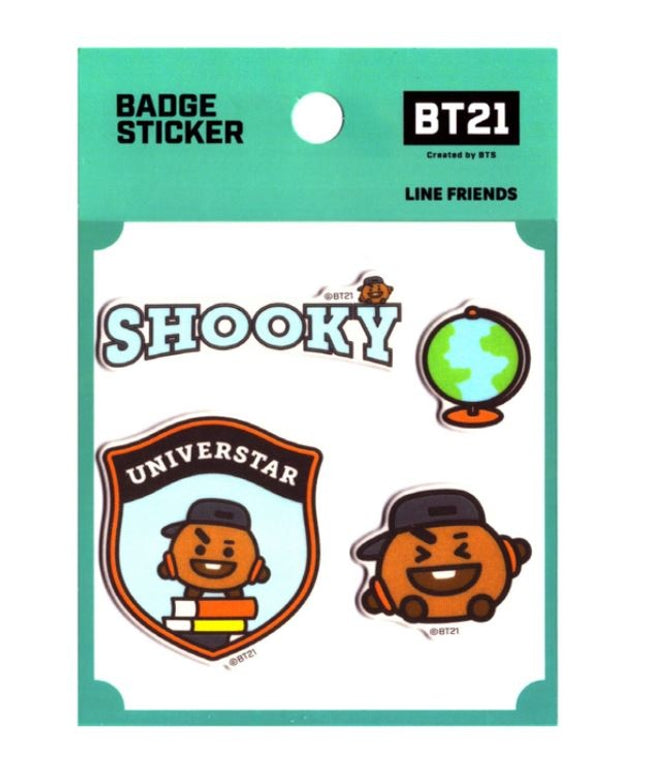 BT21 - Badge Sticker SHOOKY - BTS - CuteStuff.nl
