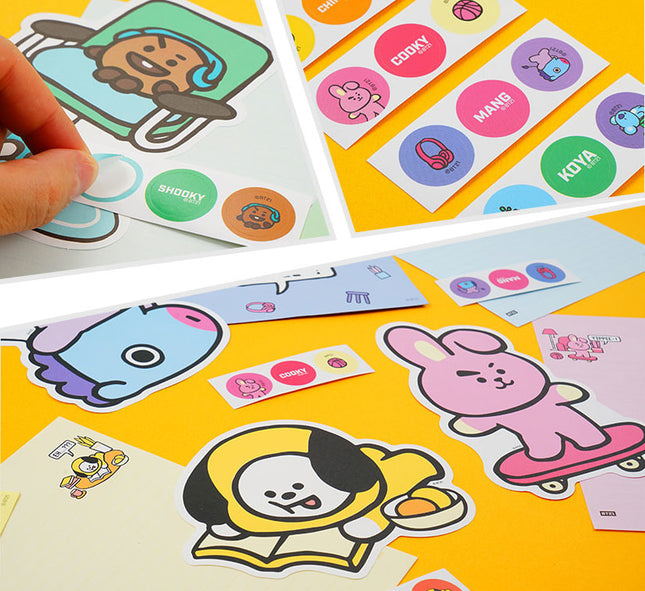 BT21 Briefpapier set A SHOOKY - BTS - CuteStuff.nl