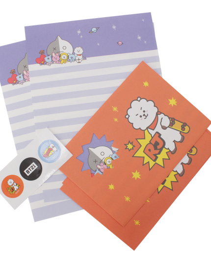 BT21 Briefpapier set B RJ - BTS - CuteStuff.nl