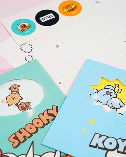BT21 Briefpapier set B RJ - BTS - CuteStuff.nl