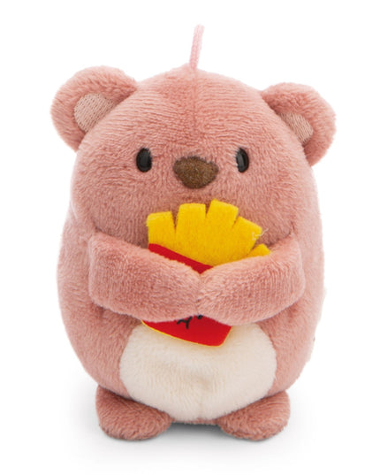 Beer Nomo knuffeltje met frietjes en bijenpak 8 cm - Mymochi - CuteStuff.nl