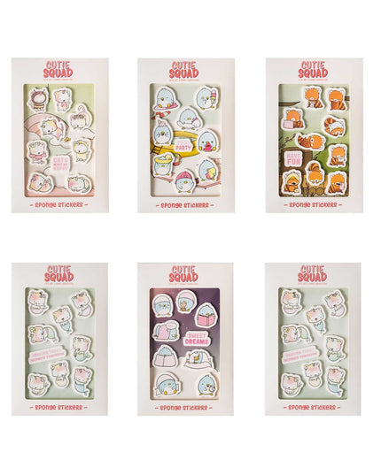 Big foam stickers Merkitties - CutieSquad - CuteStuff.nl