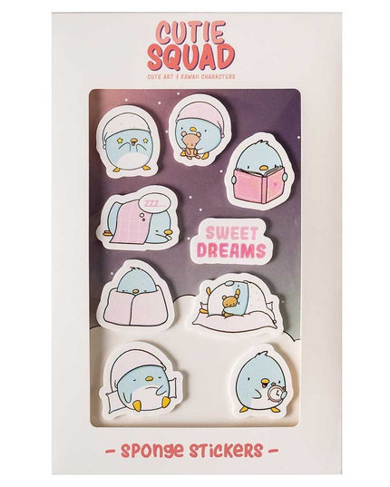 Big foam stickers Sleepy Penguins - CutieSquad - CuteStuff.nl