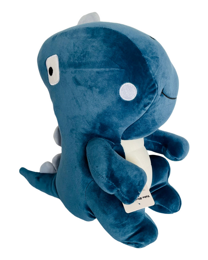 Blocky dino knuffel 35 cm - blauw - Kenji - CuteStuff.nl