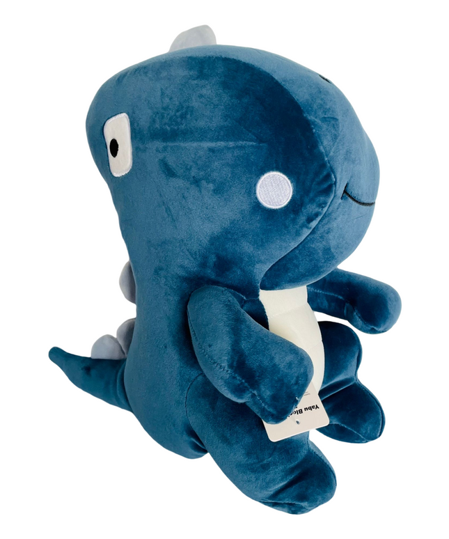 Blocky dino knuffel 35 cm - blauw - Kenji - CuteStuff.nl
