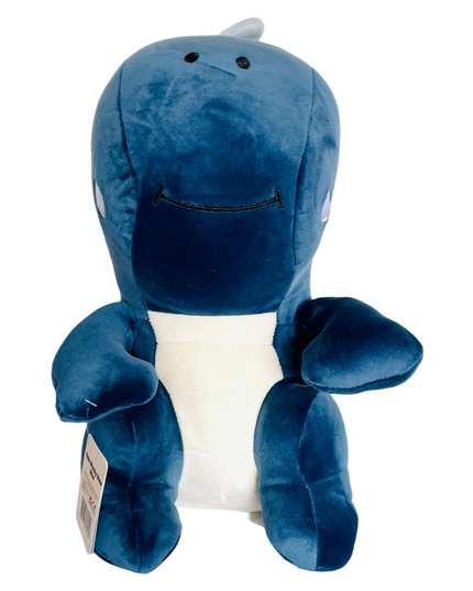 Blocky dino knuffel 35 cm - blauw - Kenji - CuteStuff.nl