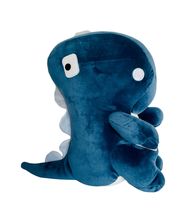 Blocky dino knuffel 35 cm - blauw - Kenji - CuteStuff.nl