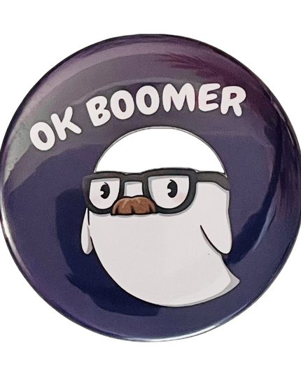 Button Yuki OK Boo-mer - CuteStuff - CuteStuff.nl