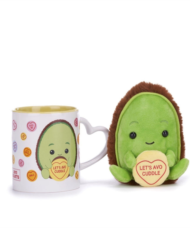 Cadeauset avocado - Let's avo cuddle - mok en knuffel - CuteStuff.nl