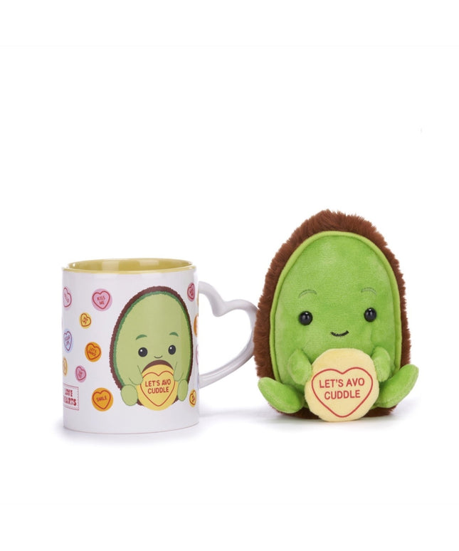 Cadeauset avocado - Let's avo cuddle - mok en knuffel - CuteStuff.nl