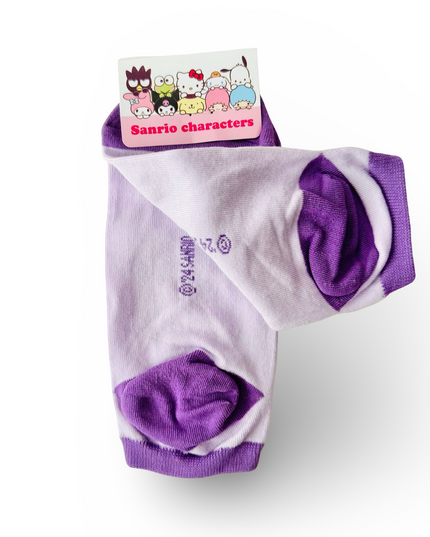 Chubby Kuromi sokken - one size - Sanrio - CuteStuff.nl