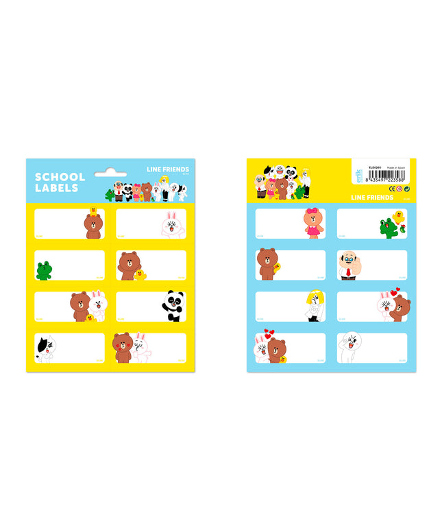 Cute Line Friends etiketten stickers - CuteStuff.nl
