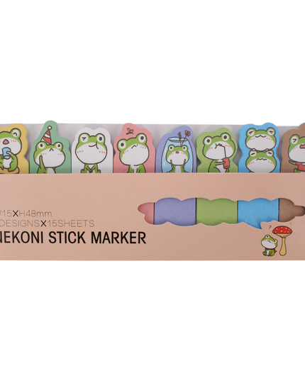 Cute animal sticky notes B diverse - Nekoni - CuteStuff.nl