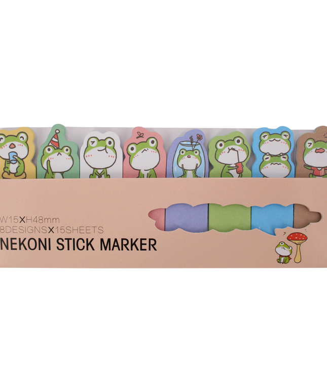 Cute animal sticky notes B diverse - Nekoni - CuteStuff.nl