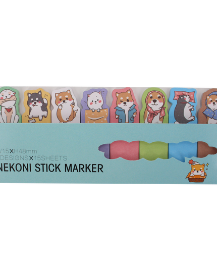 Cute animal sticky notes B diverse - Nekoni - CuteStuff.nl