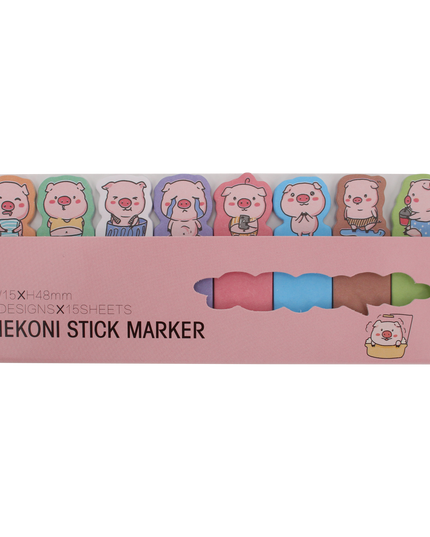 Cute animal sticky notes B diverse - Nekoni - CuteStuff.nl