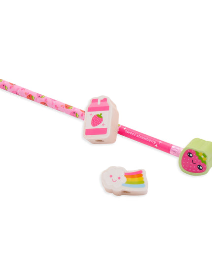 Ooly – Lil Juicy Scented Pencil Topper Erasers – Strawberry