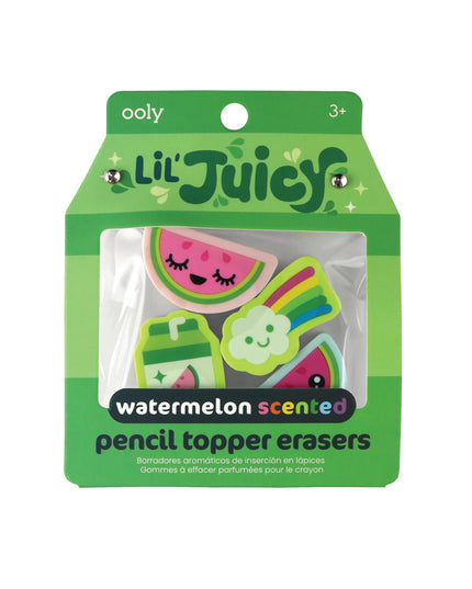 Ooly – Lil Juicy Scented Pencil Topper Erasers – Watermelon