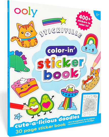 Ooly – Color-in’ Sticker Book Cute-A-Licious Doodles