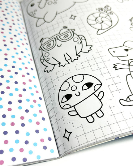 Ooly – Color-in’ Sticker Book Cute-A-Licious Doodles