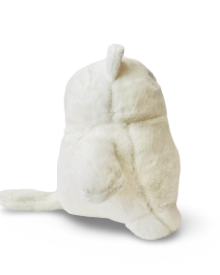 Fluffy Mini White Kitty plushie 22 cm - Kenji - CuteStuff.nl