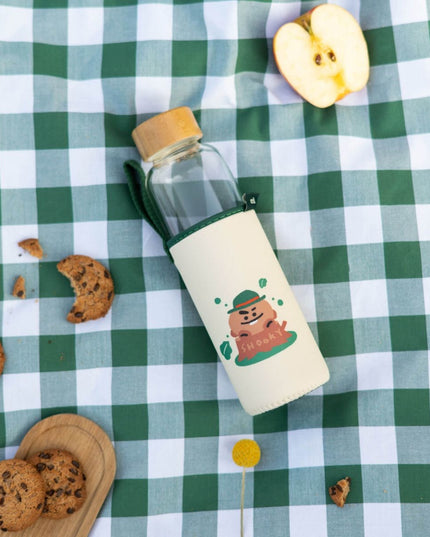 Glazen drinkfles - SHOOKY - BTS - CuteStuff.nl