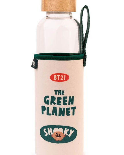 Glazen drinkfles - SHOOKY - BTS - CuteStuff.nl