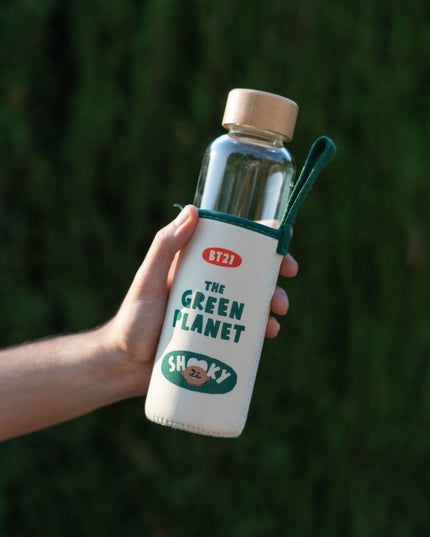 Glazen drinkfles - SHOOKY - BTS - CuteStuff.nl