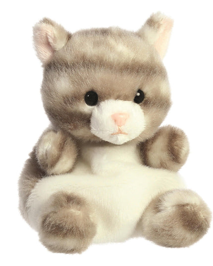 Grijze kat knuffeltje 13 cm - Palm Pals - CuteStuff.nl