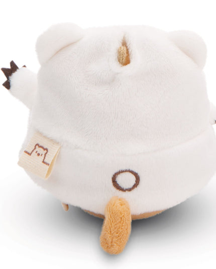 Hond Hiro knuffeltje met ijsbeerpak en bubble tea 8 cm - Mymochi - CuteStuff.nl