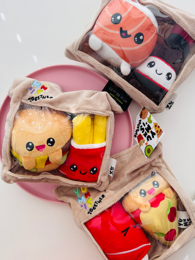 <h4><span style="text-decoration:underline">kawaii food plushies</span></h4>