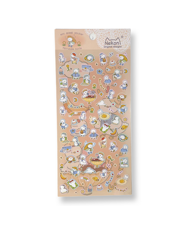 Kawaii Birds Mini Stickers - Nekoni - CuteStuff.nl