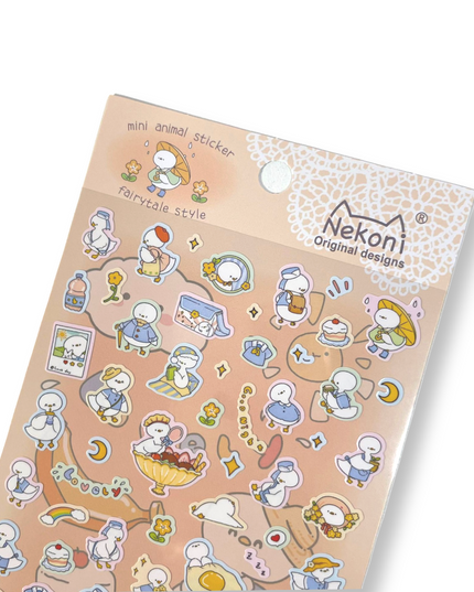 Kawaii Birds Mini Stickers - Nekoni - CuteStuff.nl