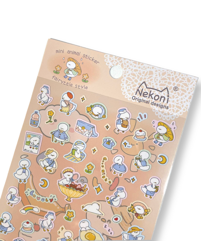 Kawaii Birds Mini Stickers - Nekoni - CuteStuff.nl
