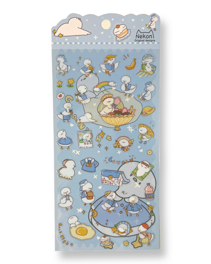 Kawaii Birds stickervel - Nekoni - CuteStuff.nl