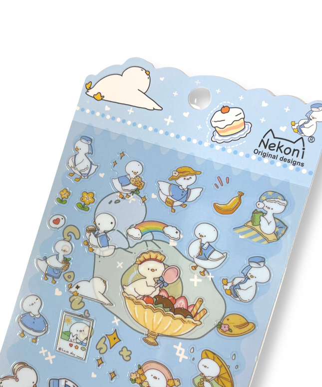 Kawaii Birds stickervel - Nekoni - CuteStuff.nl