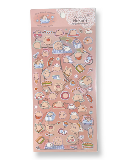 Kawaii Piggies Mini Stickers - Nekoni - CuteStuff.nl