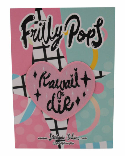 Kawaii or die patch (strijken) - Frilly Pops - CuteStuff.nl
