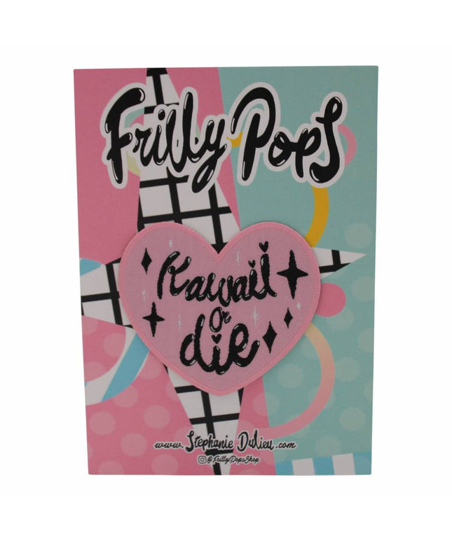 Kawaii or die patch (strijken) - Frilly Pops - CuteStuff.nl