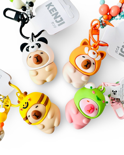 Keyring Mima Capibara diverse - Kenji - CuteStuff.nl