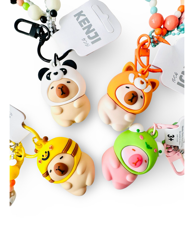 Keyring Mima Capibara diverse - Kenji - CuteStuff.nl