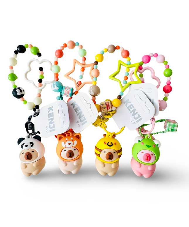 Keyring Mima Capibara diverse - Kenji - CuteStuff.nl