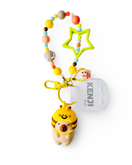 Keyring Mima Capibara diverse - Kenji - CuteStuff.nl