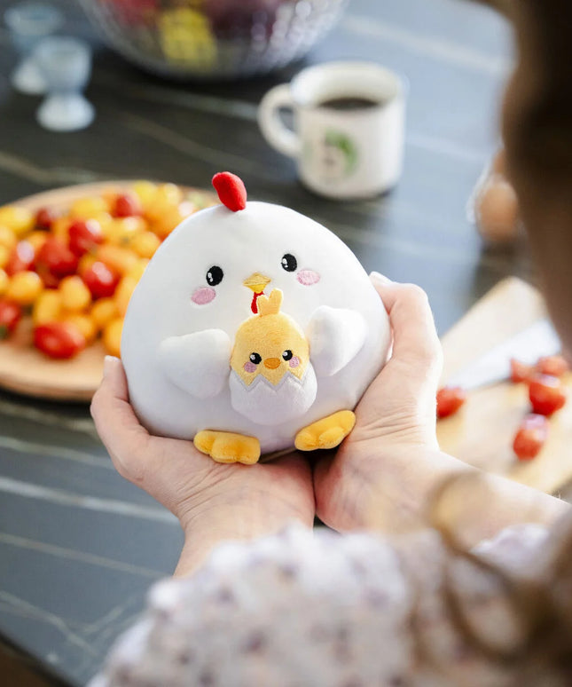 Kip met kuiken knuffeltje supersoft - 15 cm - Legami - CuteStuff.nl
