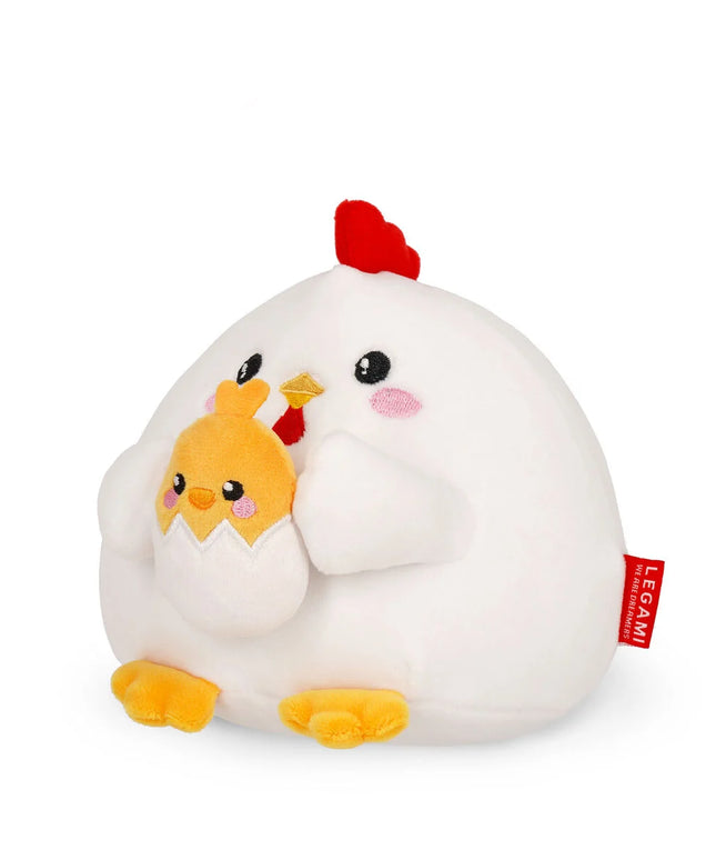 Kip met kuiken knuffeltje supersoft - 15 cm - Legami - CuteStuff.nl
